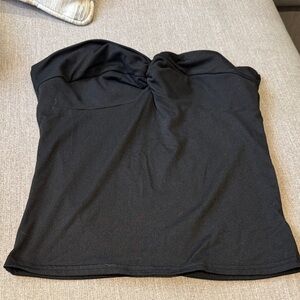 Black Strapless Top